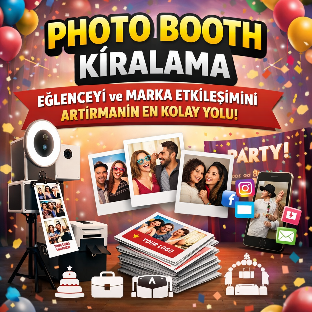 Photo Booth Kiralama: Etkinliklerde Eğlenceyi ve Marka Etkileşimini Artırmanın En Kolay Yolu